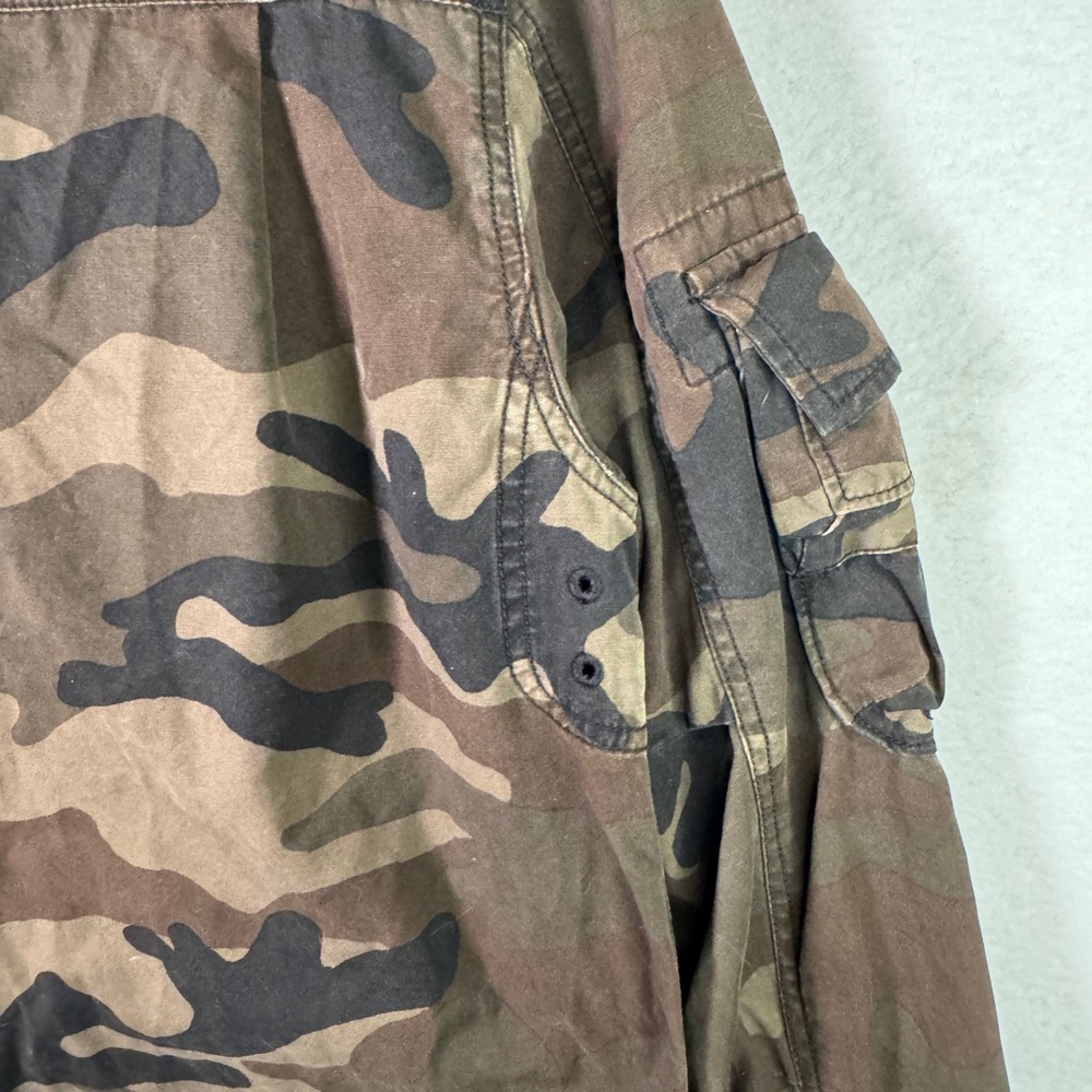 Vtg Gap Heavy Duty Fall 2004 Camo M65 Field Jacket Mens S Military Utility - Picture 13 of 14
